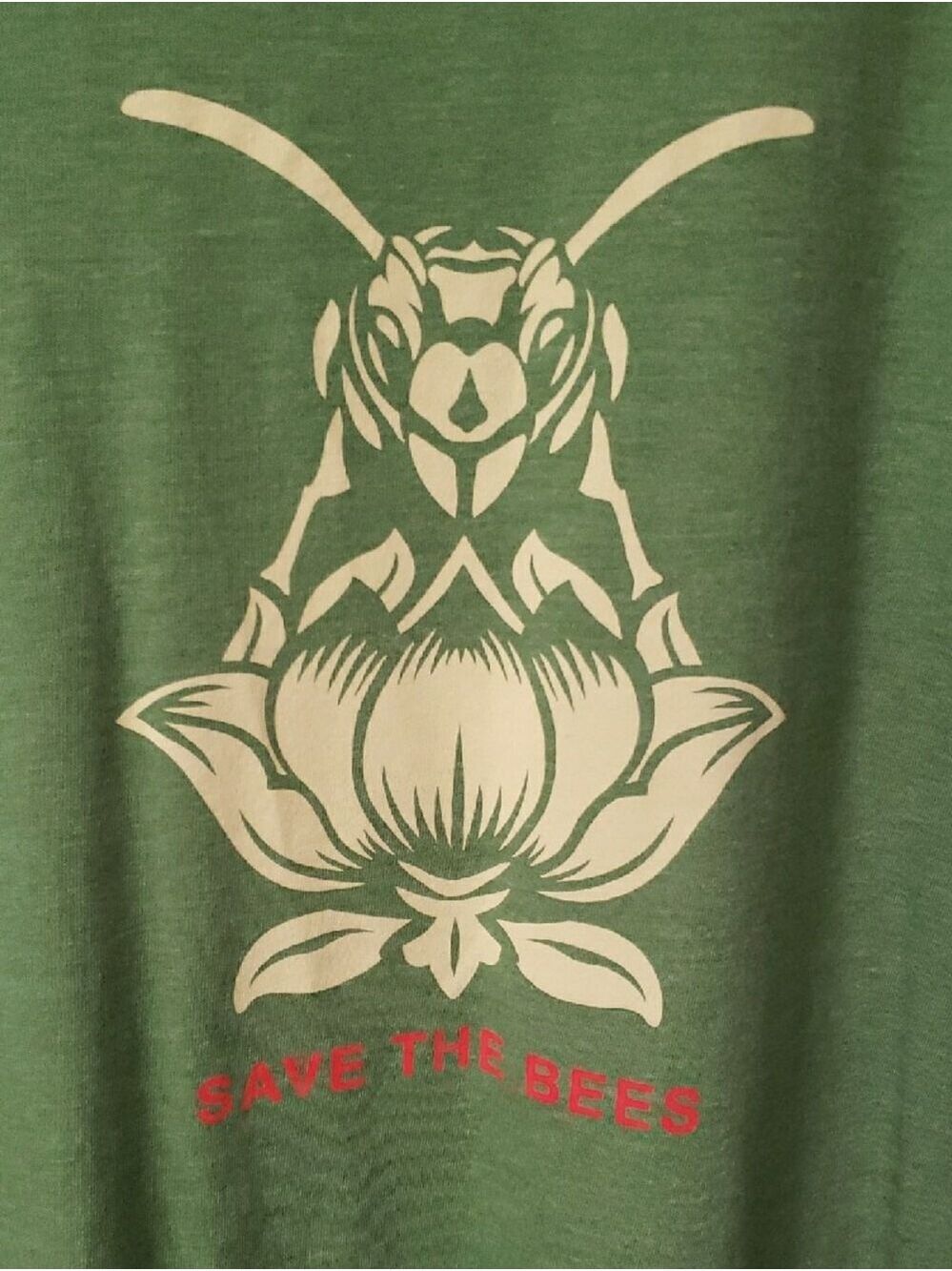 NWT Save The Bees Graphic T‑Shirt - Green M - Picture 2 of 6